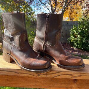 Vintage Frye short campus boot